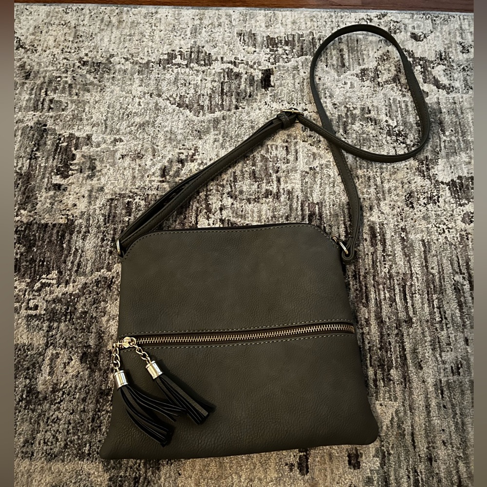 Grey Crossbody Bag